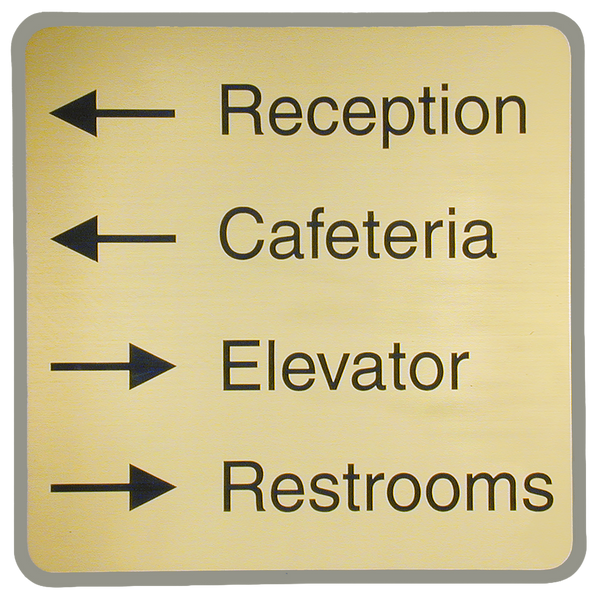 G72 - Designer Wall & Door Sign - (GRAY) Frame 8" x 8"