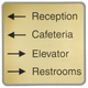 G72 - Designer Wall & Door Sign - (GRAY) Frame 8" x 8"