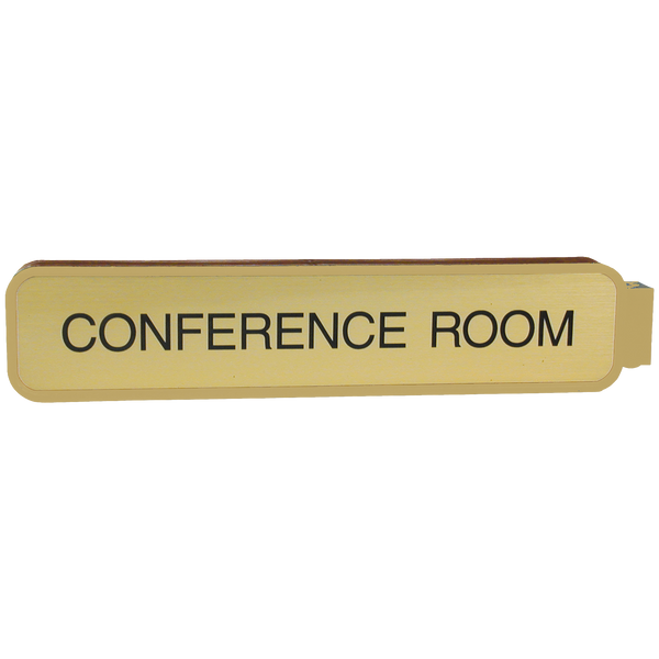 G81 - Designer Double-Sided Corridor Sign - (ALMOND) Frame 2" x 10"