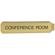 G81 - Designer Double-Sided Corridor Sign - (ALMOND) Frame 2" x 10"