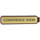 G83 - Designer Double-Sided Corridor Sign - (BROWN) Frame 2" x 10"