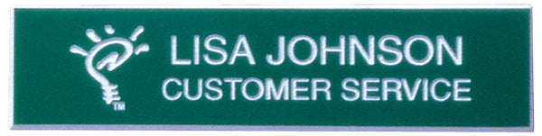 J22 -Name Badge with/Logo 1" x 3"