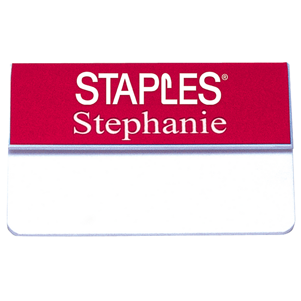 J41 - Pocket Name Badge with Logo 3/4" x 3"