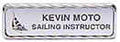 J68 - Name Badge Silver Frame w/Logo 1-1/2" x 3"