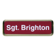 J65 - Name Badge Gold Frame 1-1/2" x 3"