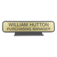KN22 - Designer Desk Sign (GRAY) Frame 2" x 8"