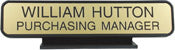 KN24- Designer Desk Sign - (BLACK) Frame 2" x 10"