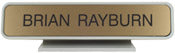 KN26 - Designer Desk Sign - (GRAY) Frame 2" x 10"