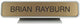 KN26 - Designer Desk Sign - (GRAY) Frame 2" x 10"