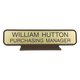 K27 - Designer Desk Sign - (BROWN) Frame 2" x 10"