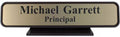 K27 - Designer Desk Sign - (BROWN) Frame 2" x 10"