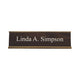 K30 - Standard Aluminum Desk Sign - (GOLD) Frame 2" x 8"
