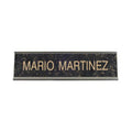 K31 - Standard Aluminum Desk Sign - (SILVER) Frame 2" x 8"