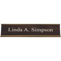 K35 - Standard Aluminum Desk Sign - (GOLD) Frame 2" x 10"