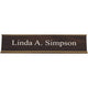 K35 - Standard Aluminum Desk Sign - (GOLD) Frame 2" x 10"