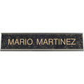 K36 - Standard Aluminum Desk Sign - (SILVER) Frame 2" x 10"