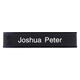 K37 - Standard Aluminum Desk Sign - (BLACK) Frame 2" x 10"