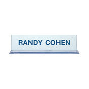 K40 - Acrylic Base Desk Sign - (CLEAR) Frame 2" x 8"