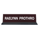 K41 - Acrylic Base Desk Sign - (BLACK) Frame 2" x 8"