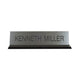 K41 - Acrylic Base Desk Sign - (BLACK) Frame 2" x 8"