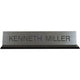 K45 - Acrylic Base Desk Sign - (BLACK) Frame 2" x 10"