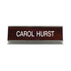 K51 - Pedestal Aluminum Desk Sign - (SILVER) Frame 2" x 8"