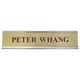 K61 Double-Sided Desk Sign Silver Frame 2" x 8"