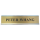 K66 Double-Sided Desk Sign Silver Frame 2" x 10"
