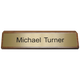 K81 - Plastic Nameplate Mounted on Wood 2" x 10"