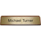 K81 - Plastic Nameplate Mounted on Wood 2" x 10"