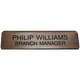 K82 - Engraved Walnut Desk Sign 2" x 8"