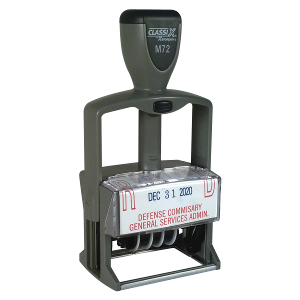 M72 - Self-Inking Plastic Date Stamp 1" x 2-1/4"