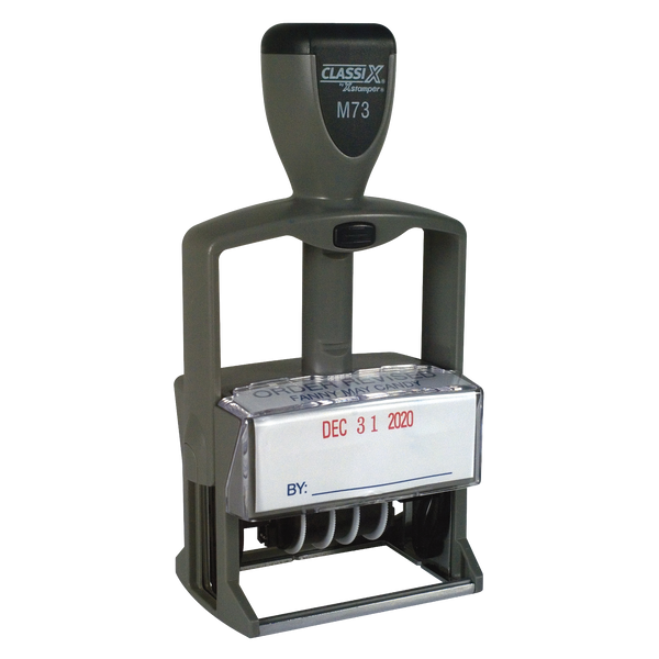 M73 - Self-Inking Plastic Date Stamp 1-3/8" x 2-1/4"