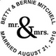 N53-MG11 Monogram Address Stamp 1-9/16" Diameter