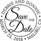 N53-MG21 Monogram Address Stamp 1-9/16" Diameter