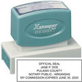 N18-Arkansas Notary Xstamper Pre-Inked Stamp 15/16" x 2-13/16"