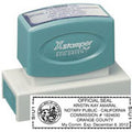 N18-California Notary Xstamper Pre-Inked Stamp 15/16" x 2-13/16"