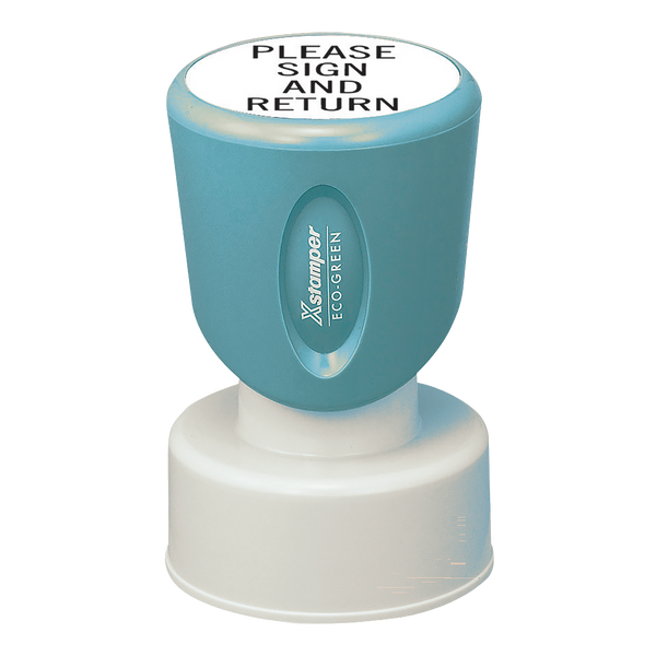 N51 - Round Inspection Stamp (Short Handle) 1" Diameter