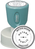 N53-753 - Round Notary Stamp (Short Handle) 1-9/16" Diameter