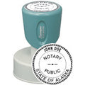 N53-Alaska Notary Round Stamp 1-9/16" Diameter
