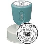 N53-California Notary Round Stamp 1-9/16" Diameter