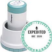 N77-142 - XpeDater Round Rotary Date Stamp 1-3/16" Diameter