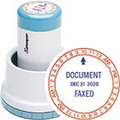 N78-132 - XpeDater Round Rotary Date & Time Stamp 1-3/16" Diameter