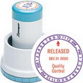 N78-323 - XpeDater Round Rotary Date & Time Stamp 1-3/16" Diameter