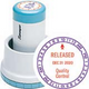 N78-323 - XpeDater Round Rotary Date & Time Stamp 1-3/16" Diameter