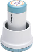 N78-000 - XpeDater Round Rotary Date & Time Stamp 1-3/16" Diameter