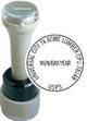 N95-832 - Round Date Stamp with Horizontal Date Format 1-1/8"Diameter