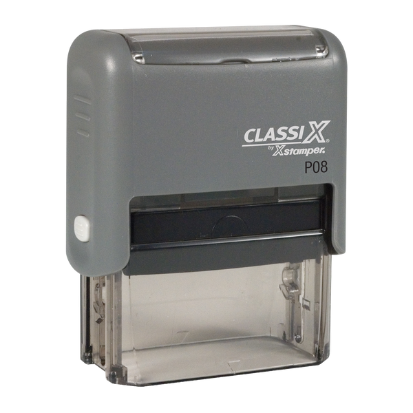 P08 - ClassiX Self-Inking Message Stamp 5/8" x 1-7/8"