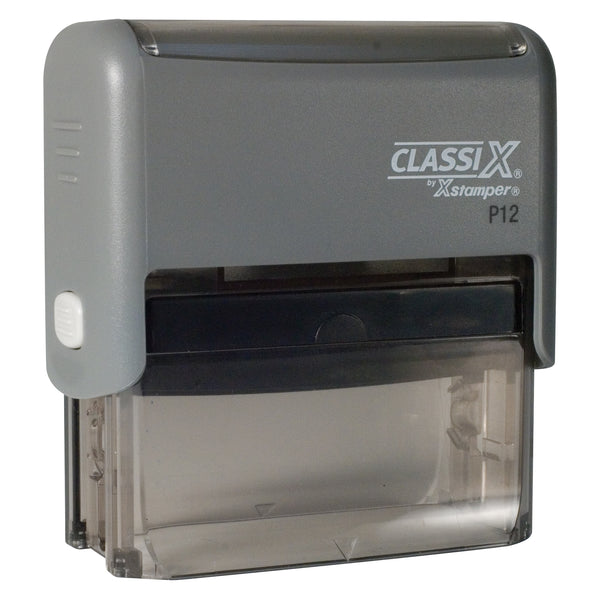 P12 - Self-Inking Message Stamp 5/8" x 2-5/16"