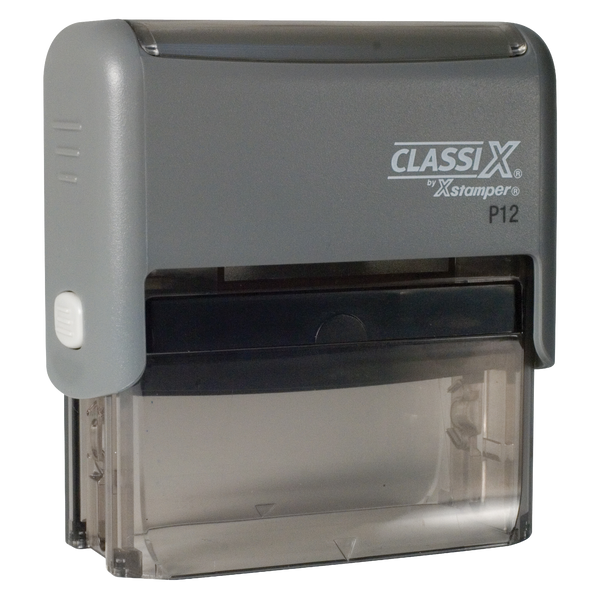 P12 - Self-Inking Message Stamp 5/8" x 2-5/16"